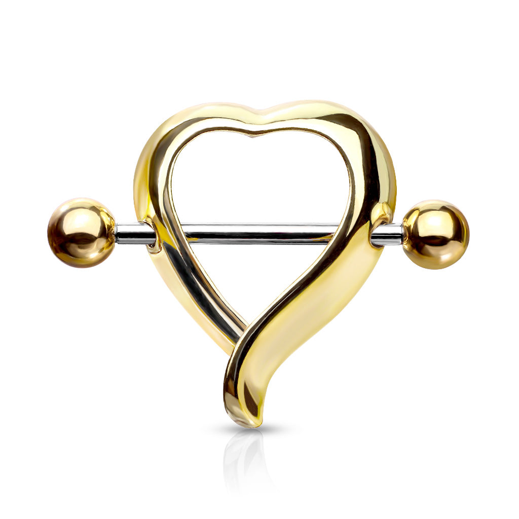 Heart Shaped 316L Surgical Steel Nipple Shield Rings – iconbodyjewelry.com