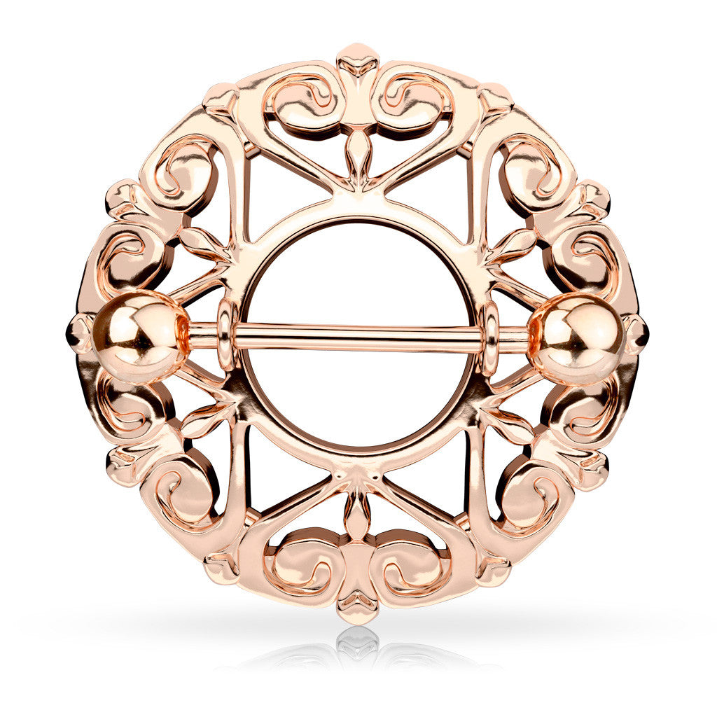 Chain Rose Gold Nipple Shields