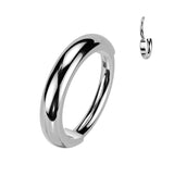 20G Titanium 2mm Dome Hinged Segment Hoop Rings Tragus Ear Cartilage