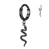 Titanium Snake Dangle Hinged Segment Hoop Ring Ear Cartilage