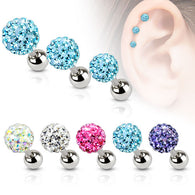 Ferido Ball Top Surgical Steel Cartilage Tragus Helix Barbell Studs