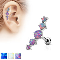 Five Opal Ear Cartilage Daith Helix Tragus Barbell