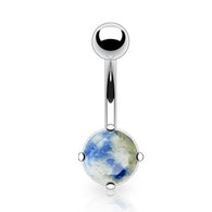 Lapis Lazuli Belly Button Navel Rings