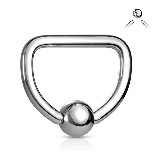 Titanium Open D Shape Nose Ring, Flat End Round Nostril Hoop, 20ga or 18ga,  8 or 10mm Solid G23 Titanium SHEMISLI SS529, SS530, SS531, SS532 - Etsy