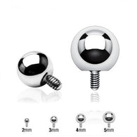 Ball 316L Surgical Steel Dermal Anchor Top